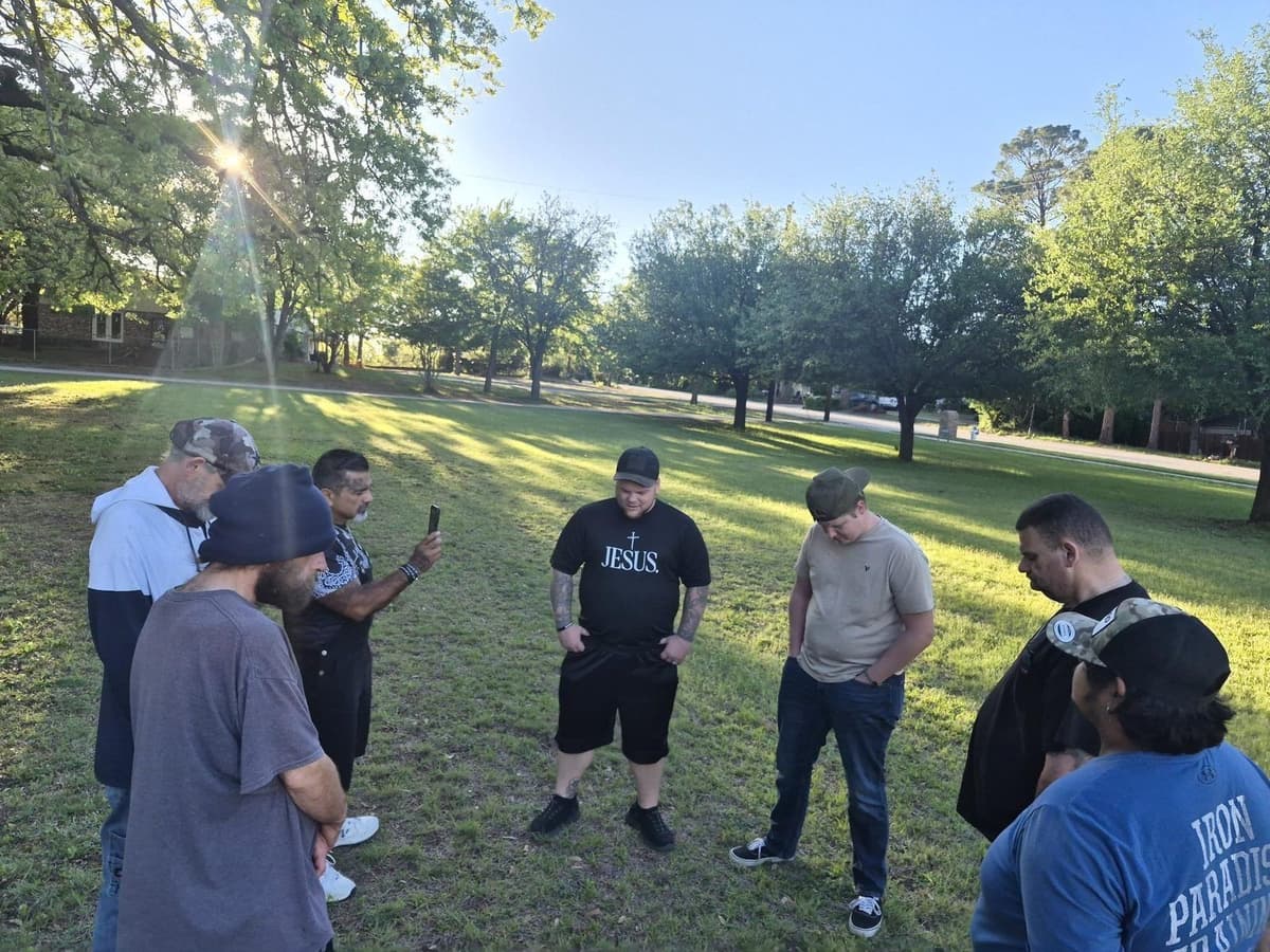 Street outreach prayer circle