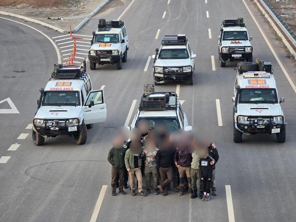 The aid convoy mobilizing